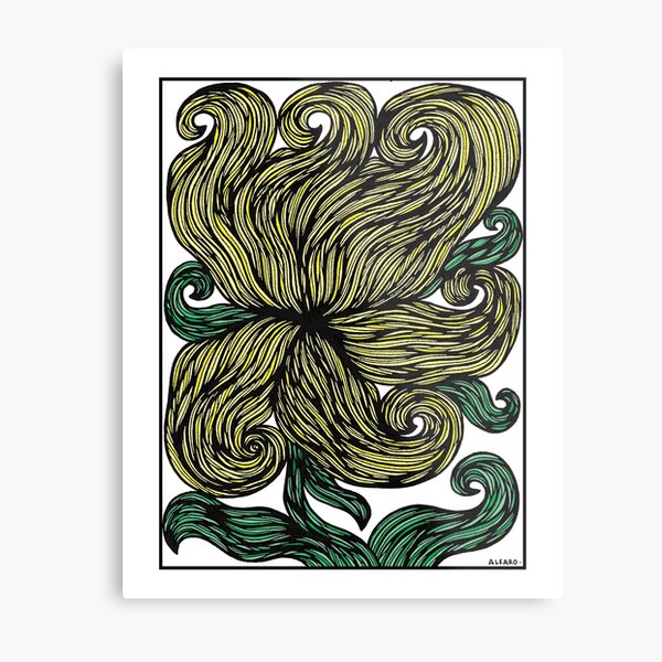 "Golden Grace" Metal Print