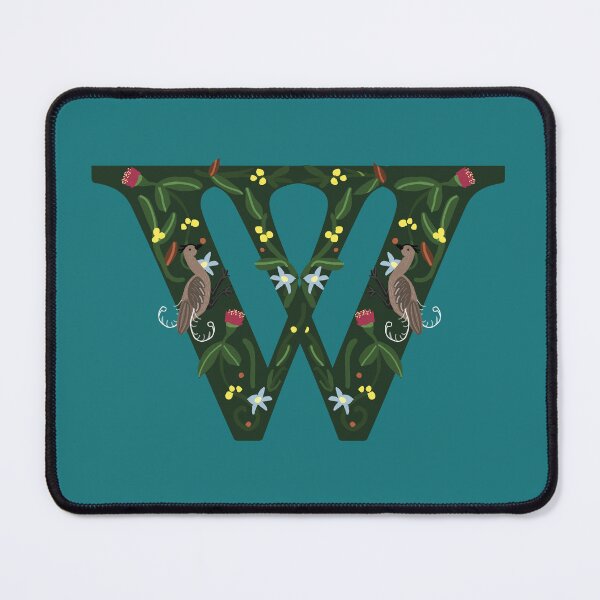Item preview, Teal Letter W - Australian Folk Art Alphabet designed and sold by Donnahuntriss.