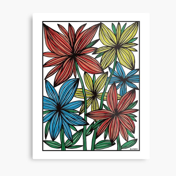 "Wildflower Symphony" Metal Print