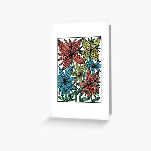 "Wildflower Symphony" Greeting Card