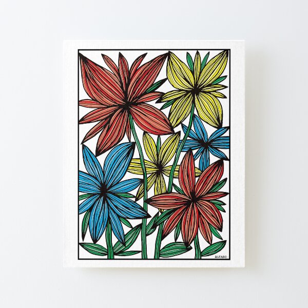 "Wildflower Symphony" Canvas Mounted Print