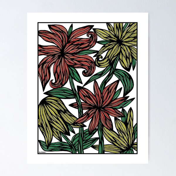 "Sunfire Blossoms" Poster