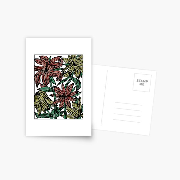"Sunfire Blossoms" Postcard