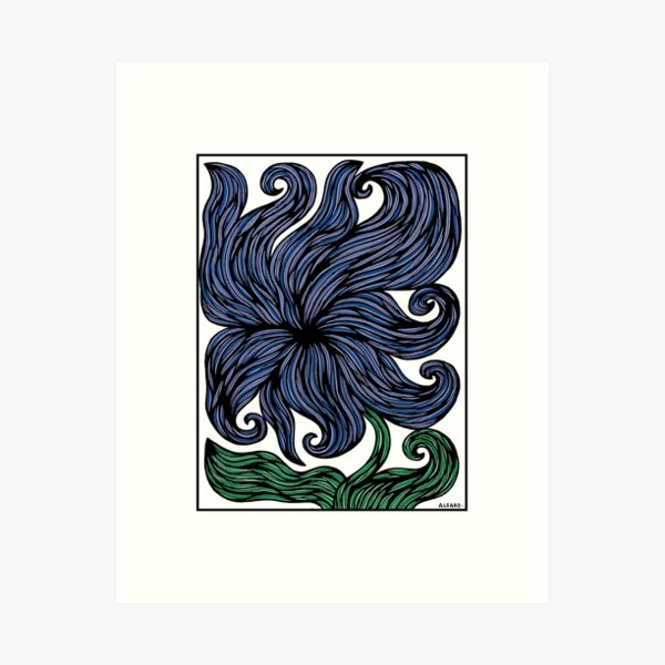 "Ocean Breeze Bloom" Art Print