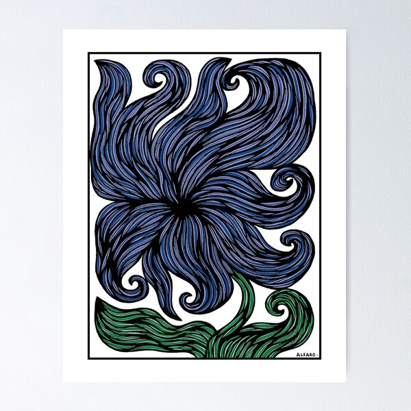 "Ocean Breeze Bloom" Poster
