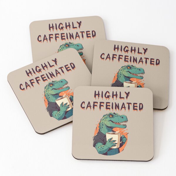 Item preview, highly caffeinated dinosaurs rex designed and sold by La Loca.