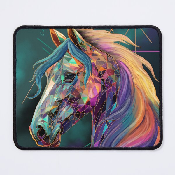 Item preview, Colorful Geometric Abstract Horse designed and sold by DappledMoon.