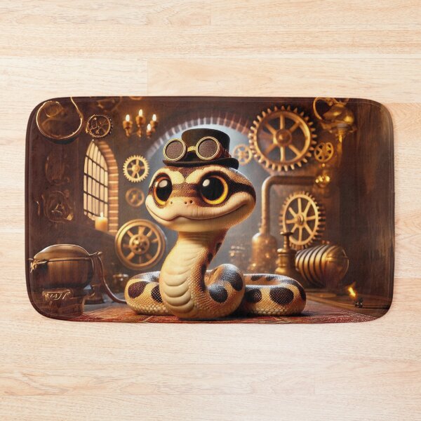 Item preview, Steampunk Coastal Carpet Python designed and sold by Sillytoe.