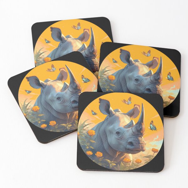 Item preview, Black Rhino // endangered animals // black rhinoceros // Africa  designed and sold by SMARTKIT  DESIGNAGENCY.