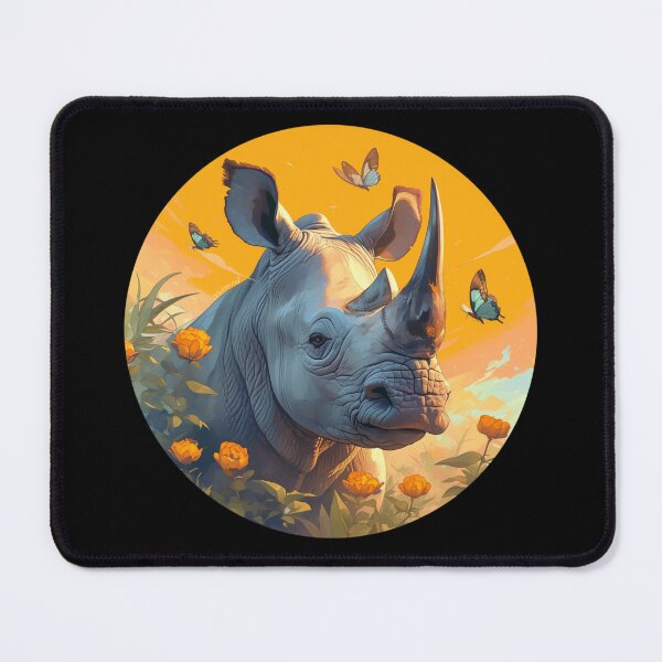Item preview, Black Rhino // endangered animals // black rhinoceros // Africa designed and sold by SMARTKIT DESIGNAGENCY.