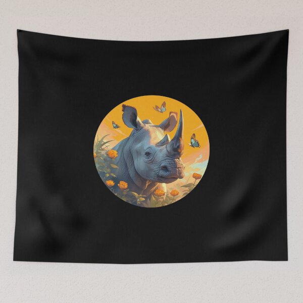 Item preview, Black Rhino // endangered animals // black rhinoceros // Africa  designed and sold by SMARTKIT  DESIGNAGENCY.