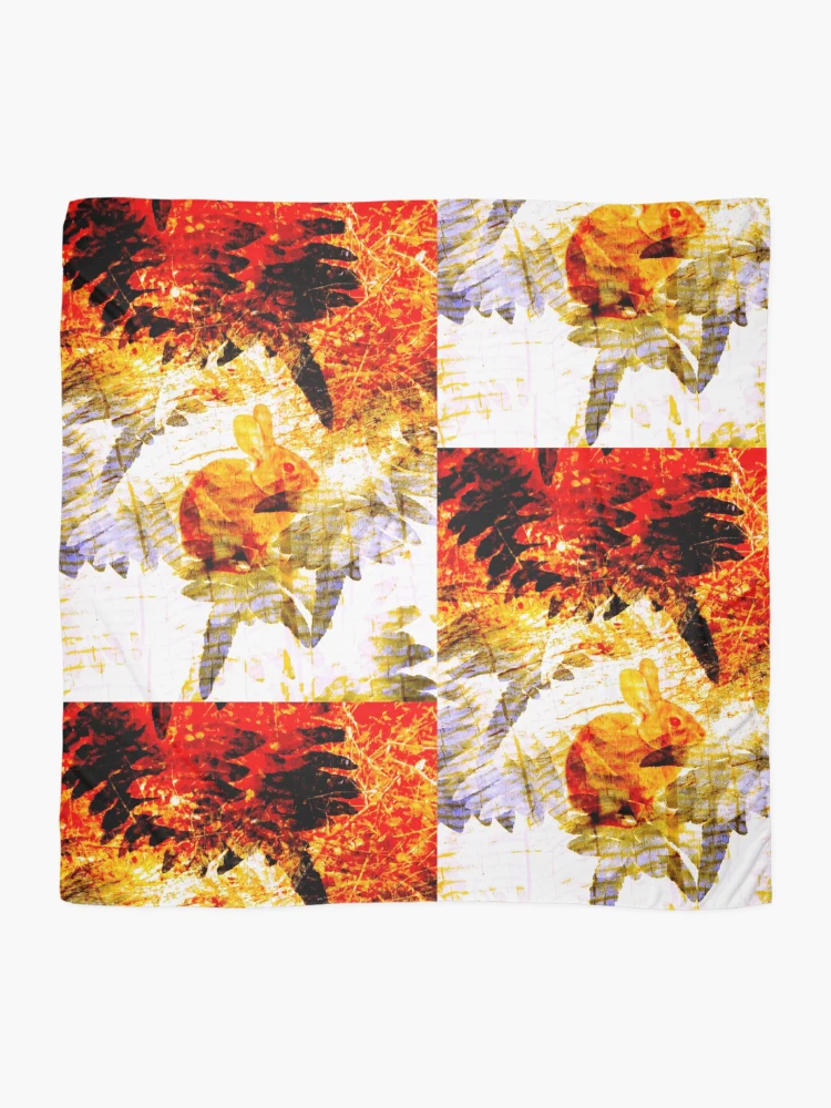 Thumbnail 2 of 3, Scarf, Red Rabbit designed and sold by Robert Ball.
