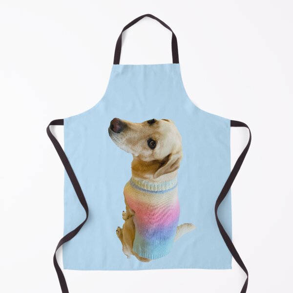 Item preview, Sweaterweather - My cute dog getting cozy by wearing rainbow sweater designed and sold by RPrince1.