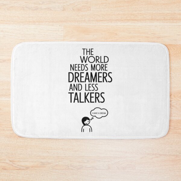 Item preview, Dreamers Over Talkers Inspirational Quote Art designed and sold by tutoo clothes.