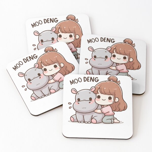 Item preview, Moo Deng Baby Hippo designed and sold by wesdesignshop.