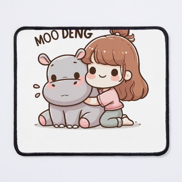Item preview, Moo Deng Baby Hippo designed and sold by wesdesignshop.