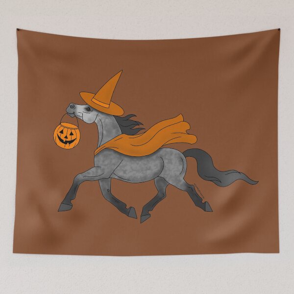 Item preview,  Dappled Gray Pony wearing Witch Hat designed and sold by DappledMoon.
