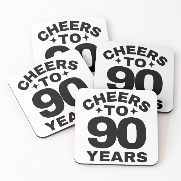 Item preview, Cheers to 90 Years - Birthday or Anniversary Celebration designed and sold by highflycrafts.