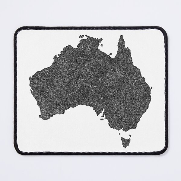 Item preview, Australia Map Design with borders designed and sold by Naoswestvillage.