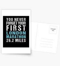 London Marathon - Vergessen Sie nie Ihren ersten LONDON Marathon Postkarten