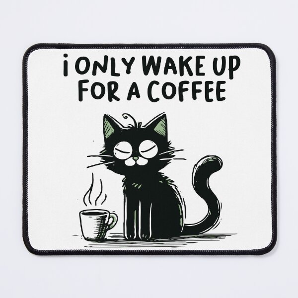 Item preview, Wake Up for Coffee and Cats designed and sold by Creative Magia.