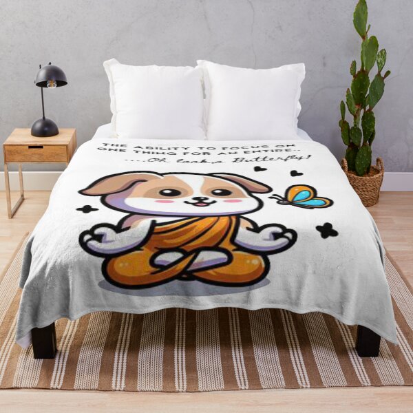 Item preview, Meditative Puppy and Butterfly Distraction Art designed and sold by tutoo clothes.