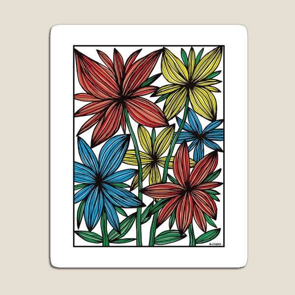 "Wildflower Symphony" Magnet