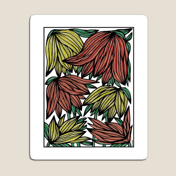 "Wild Sunset Blooms" Magnet