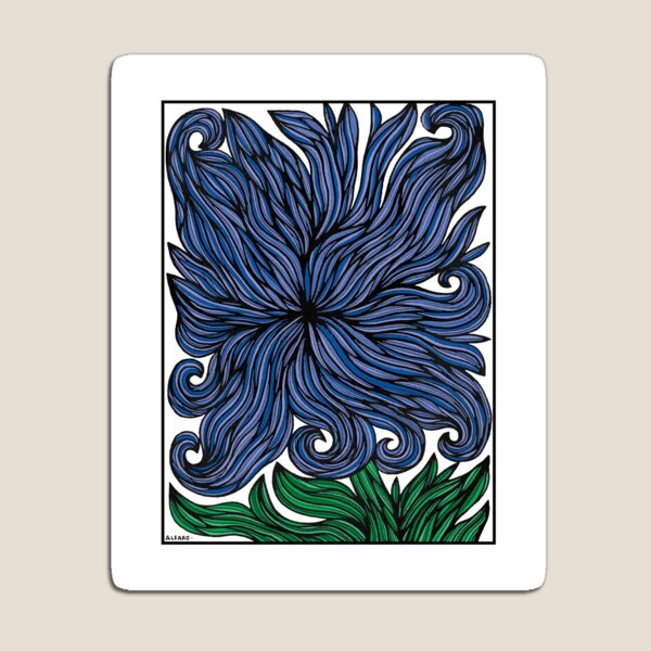 Azure Petals Magnet