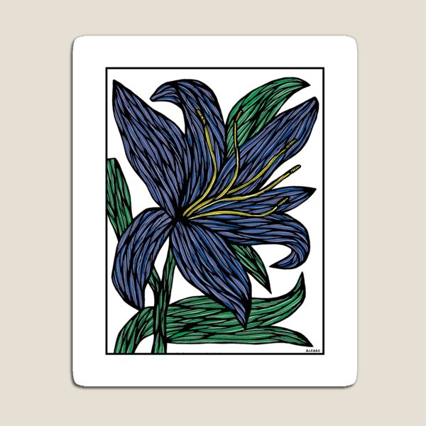 "Sapphire Serenity" Magnet