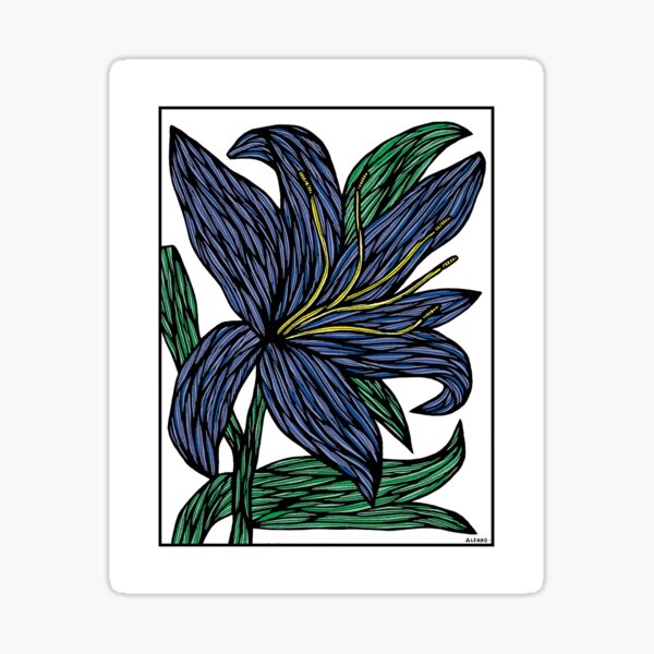"Sapphire Serenity" Sticker