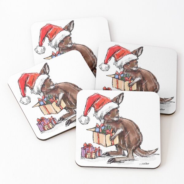 Item preview, Christmas Kangaroo designed and sold by TraceyMackieArt.