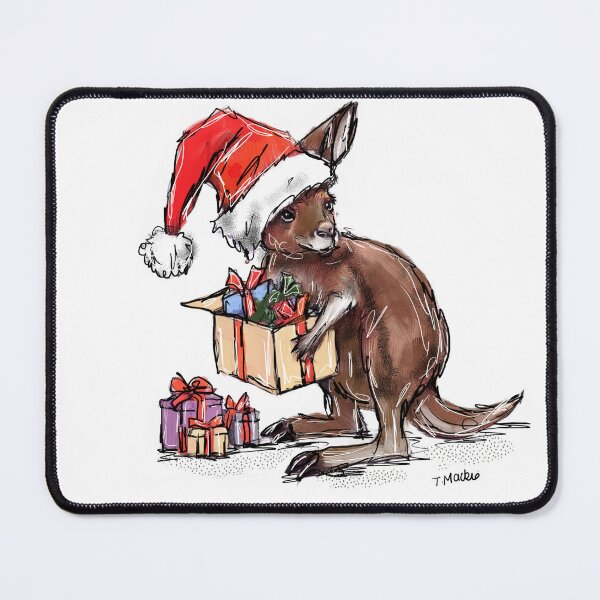 Item preview, Christmas Kangaroo designed and sold by TraceyMackieArt.