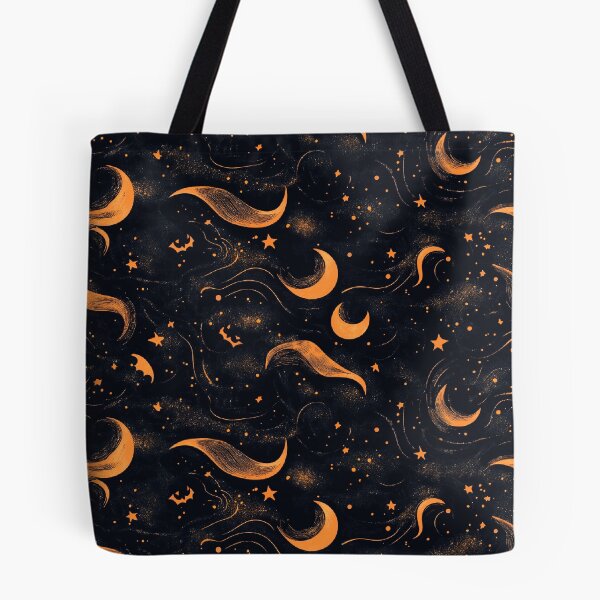 Item preview, Halloween Orange and Black Themed Pattern designed and sold by Wisdi.