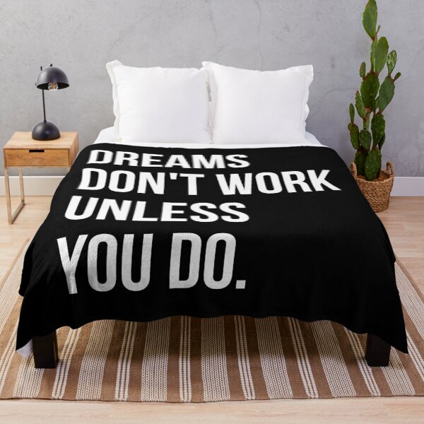 Item preview, Dreams Don't Work Unless You Do - Motivational Hard Work Quote Design designed and sold by Enchantedbox.