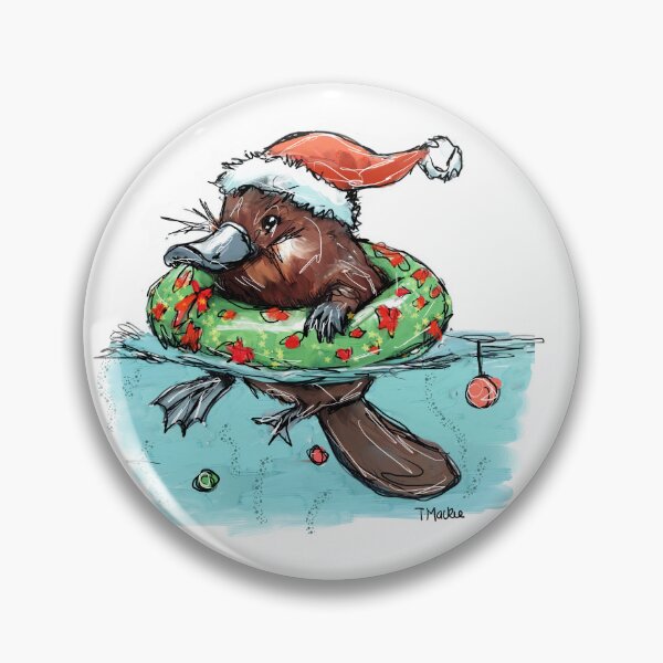 Item preview, Christmas Platypus designed and sold by TraceyMackieArt.