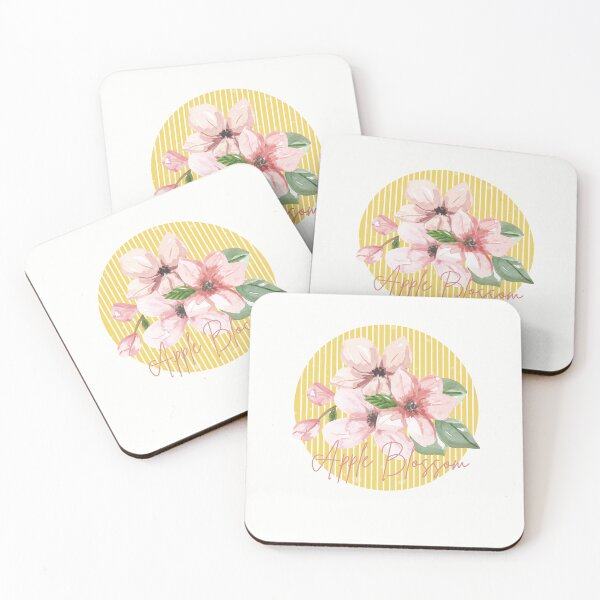 Artikelvorschau, Arkansas State Apfelblüten-Blumen-Aquarell-klassisches T-Shirt Sticker entworfen und verkauft von ThinkNature!.