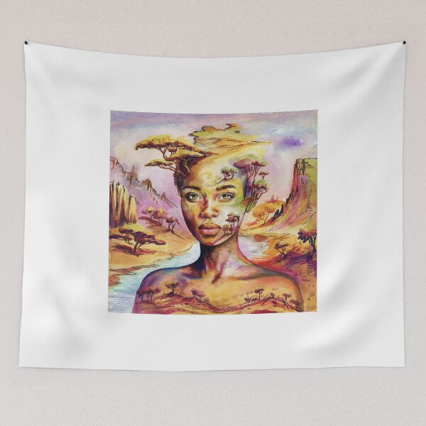 Item preview, A woman’s harmony with Nature designed and sold by ArtistrySky.
