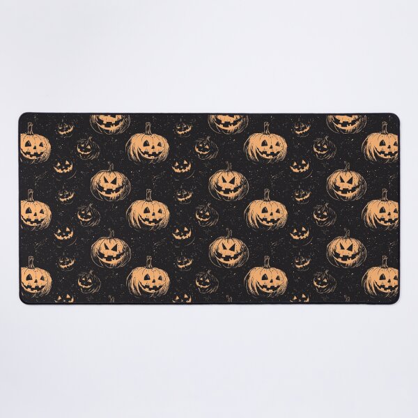Artikelvorschau, Halloween-Kürbismuster in Schwarz und Orange entworfen und verkauft von Wisdi.