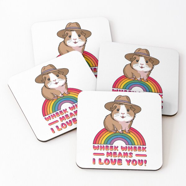 Item preview, Cute Guinea Pig on a Rainbow designed and sold by graphic-genie.