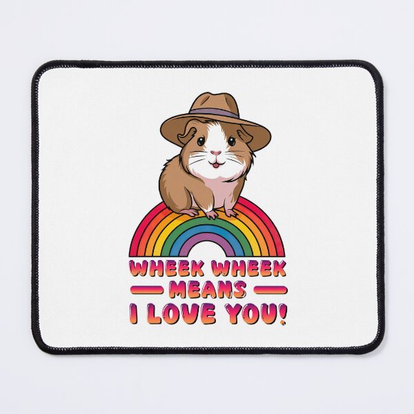 Item preview, Cute Guinea Pig on a Rainbow designed and sold by graphic-genie.