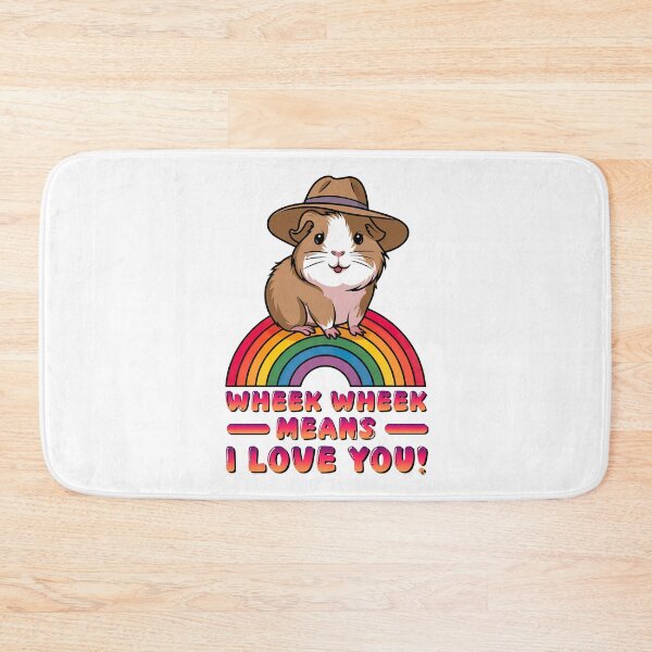 Item preview, Cute Guinea Pig on a Rainbow designed and sold by graphic-genie.