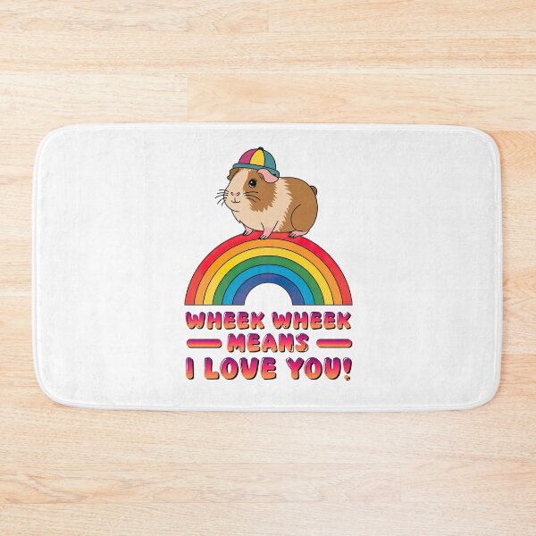 Item preview, Cute Guinea Pig on a Rainbow designed and sold by graphic-genie.