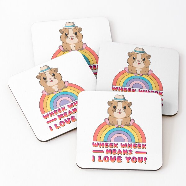 Item preview, Cute Guinea Pig on a Rainbow designed and sold by graphic-genie.