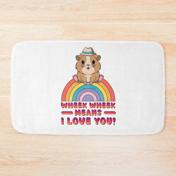 Item preview, Cute Guinea Pig on a Rainbow designed and sold by graphic-genie.