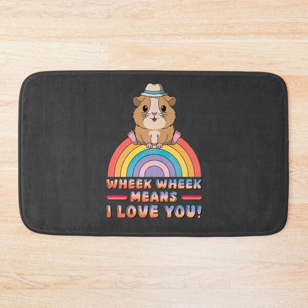 Item preview, Cute Guinea Pig on a Rainbow designed and sold by graphic-genie.