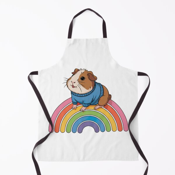 Item preview, Cute Guinea Pig on a Rainbow designed and sold by graphic-genie.