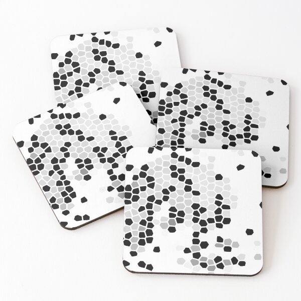 Item preview, Clean Geometric Black White Grey Mosaic Tile Flow  designed and sold by Dianne Mead.