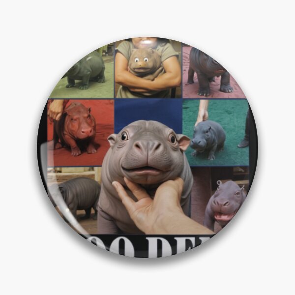 Item preview, Funny Moo Deng Baby Pygmy Hippo Cute Zoo For Family designed and sold by savecloth.