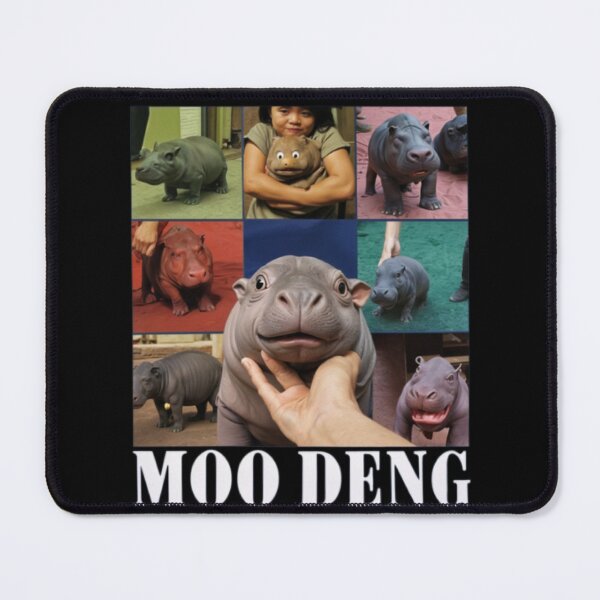 Item preview, Funny Moo Deng Baby Pygmy Hippo Cute Zoo For Family designed and sold by savecloth.